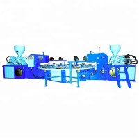 Three color rotary PVC shoe sole making machine