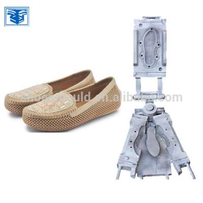 plastic PVC air blowing aluminum shoes mold