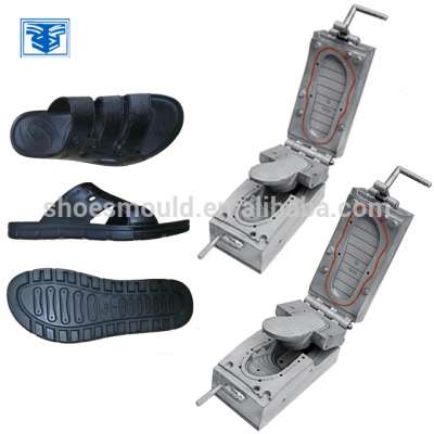 Airblowing leather casting process PVC shoe slipper mould